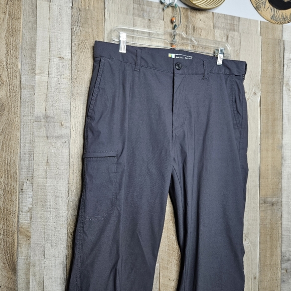 Lib Tech Blue Pants Classic Fit Size 34x30 Hiking Travel Outdoors Zip Pockets - Picture 2 of 10